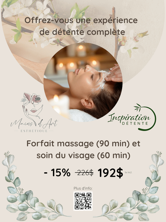 Forfait massage et soin du visage